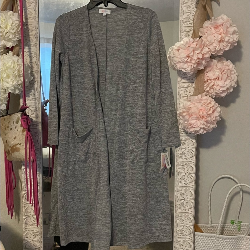 NWT Gray Long Duster Cardigan